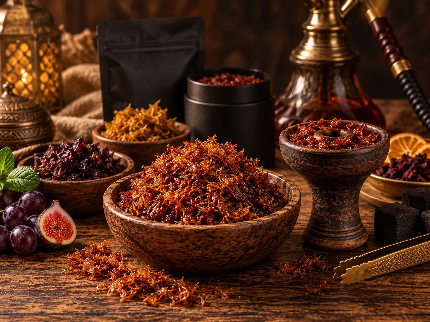Nargile tütünleri farklı aroma ve paket çeşitleri kategori görünümü